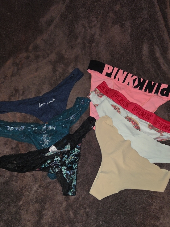 PINK Victoria's Secret Other - Lot Of 7 VS/Pink Sz M Thongs And Low Rise